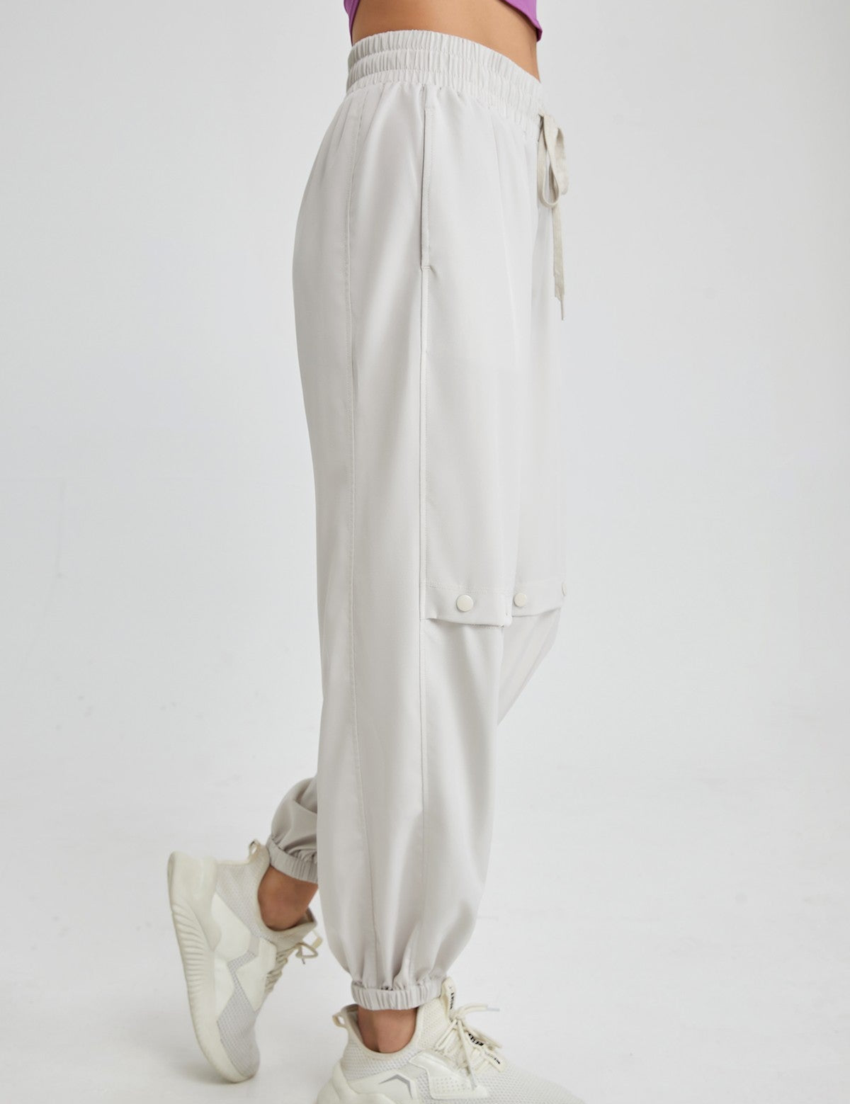 Boyfriend Cargo Pants with Drawstring by bornfocus