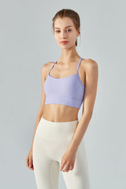 Ribbed T-Back Sports Bra by bornfocus