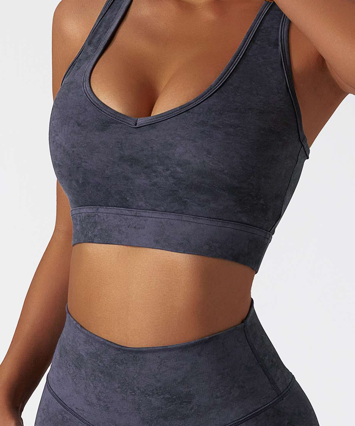 Tie Dye Racerback Seamless Sports Bra by bornfocus