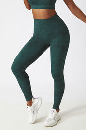 Tie Dye High-Waist Ankle Leggings by bornfocus