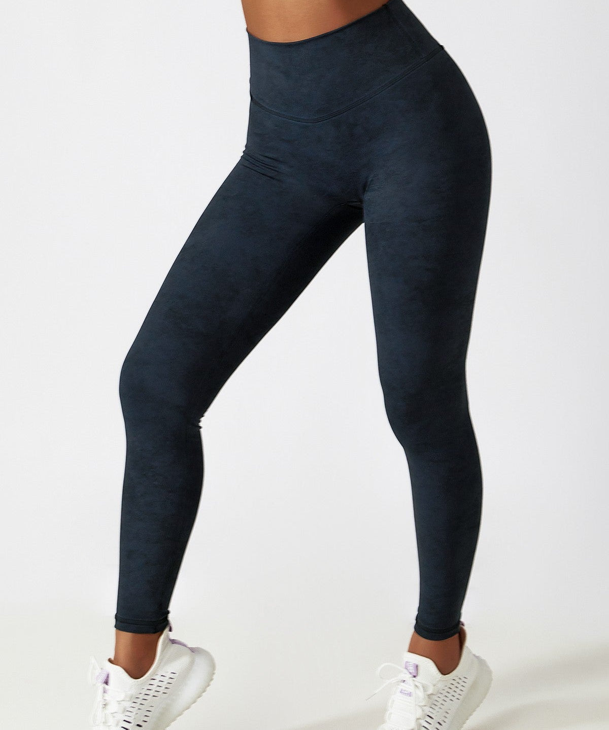 Tie Dye High-Waist Ankle Leggings by bornfocus