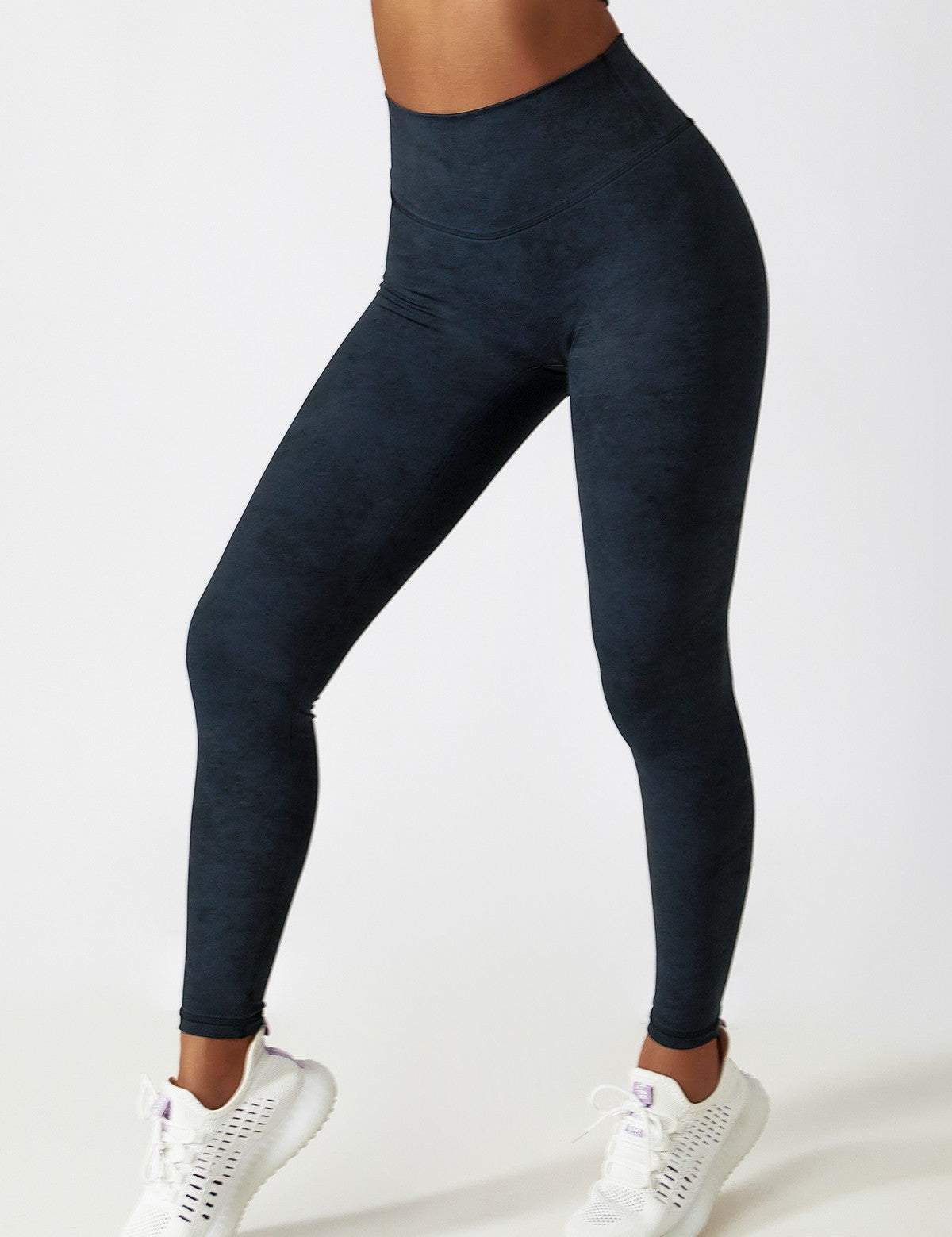 Tie Dye High-Waist Ankle Leggings by bornfocus