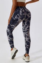 Tie Dye Seamless High-Rise Scrunch Leggings by bornfocus