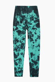 Tie Dye Seamless High-Rise Scrunch Leggings by bornfocus