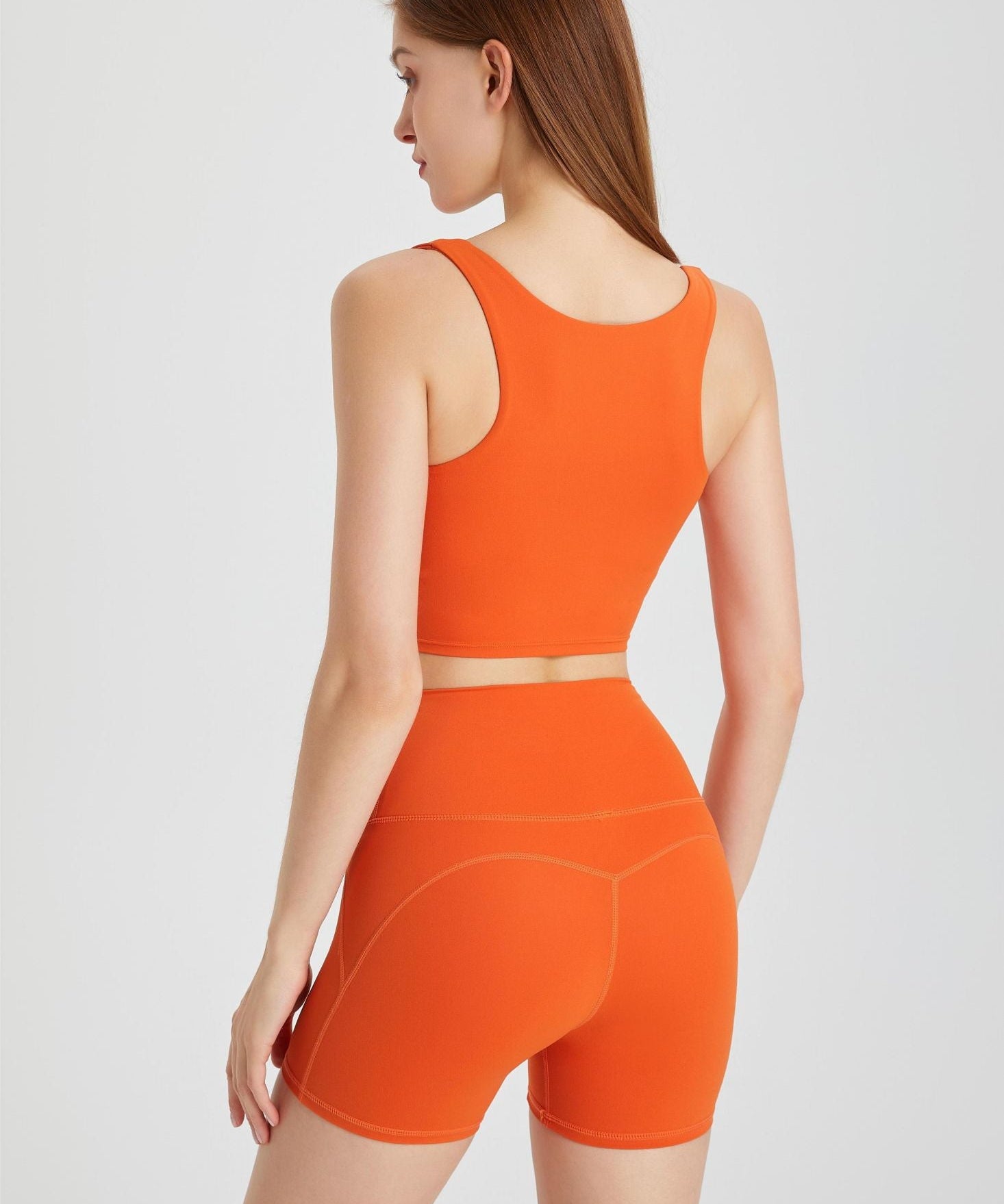 Triangle Hem Racerback Sports Bra by bornfocus