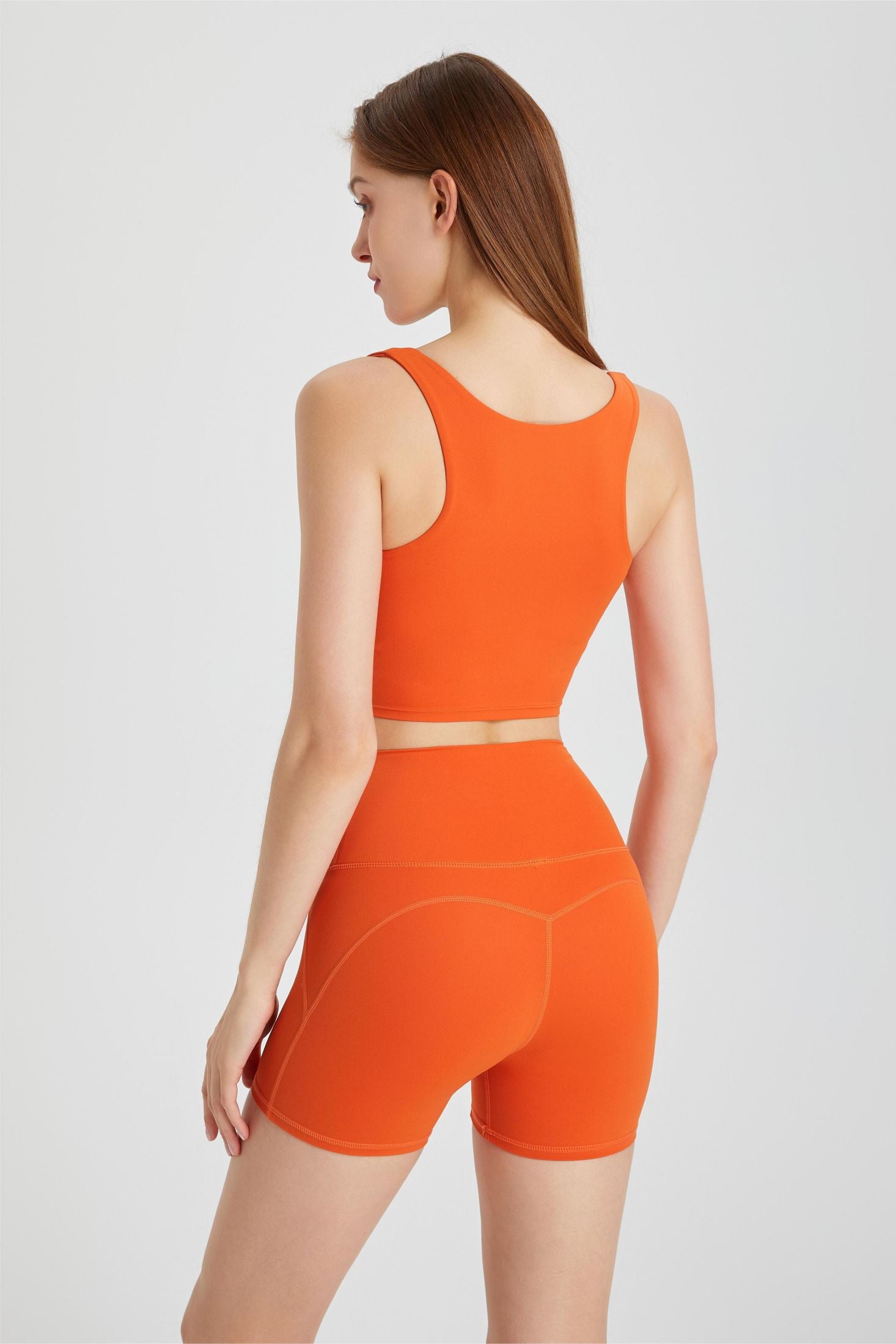 Triangle Hem Racerback Sports Bra by bornfocus