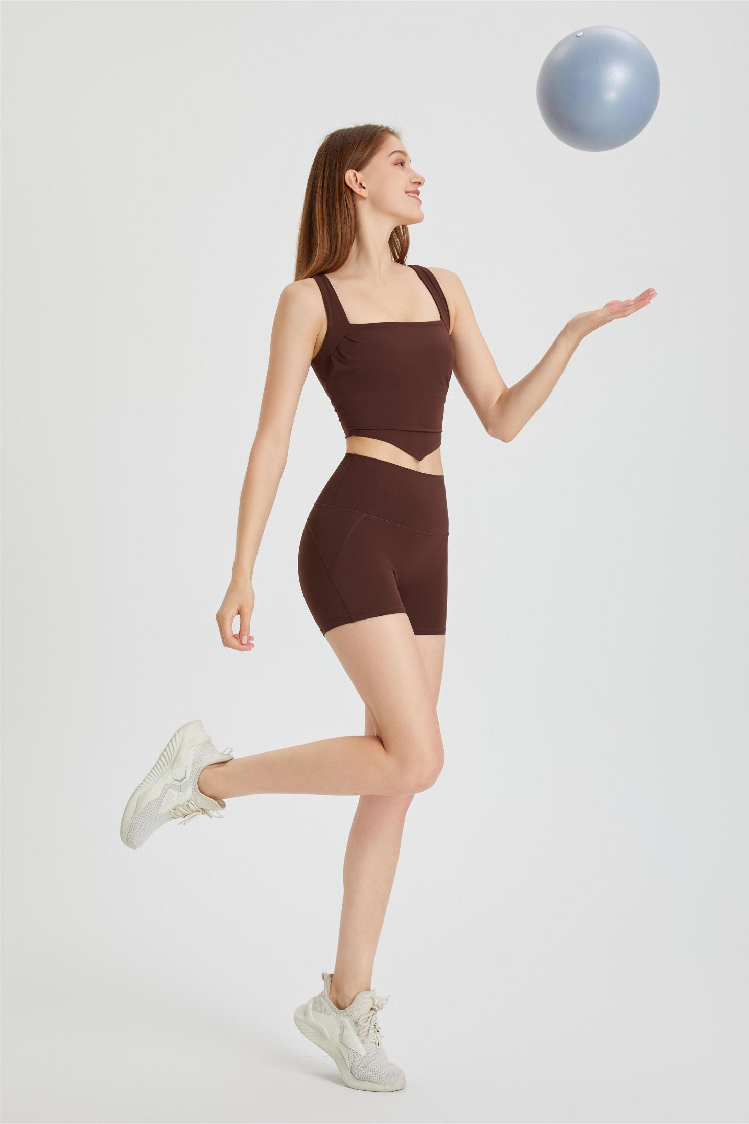 Triangle Hem Racerback Sports Bra by bornfocus
