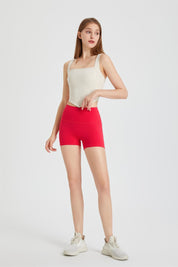 Triangle Hem Racerback Sports Bra by bornfocus