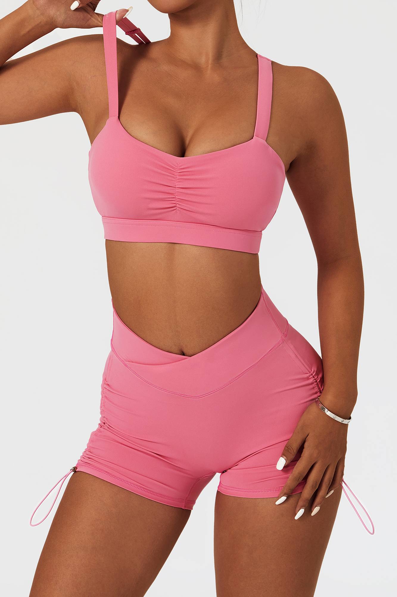 Twisted Multi Strap Sports Bra