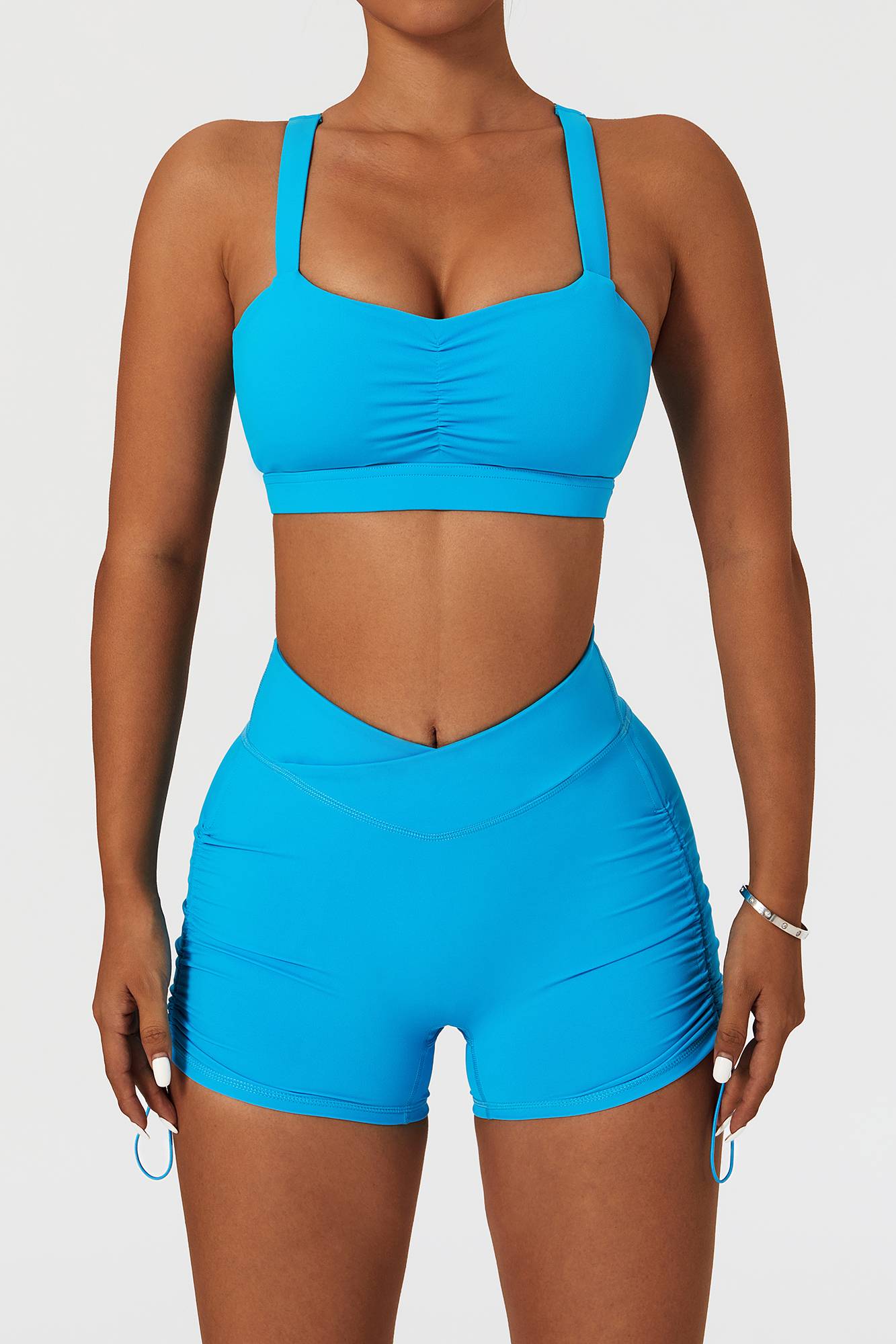 Twisted Multi Strap Sports Bra