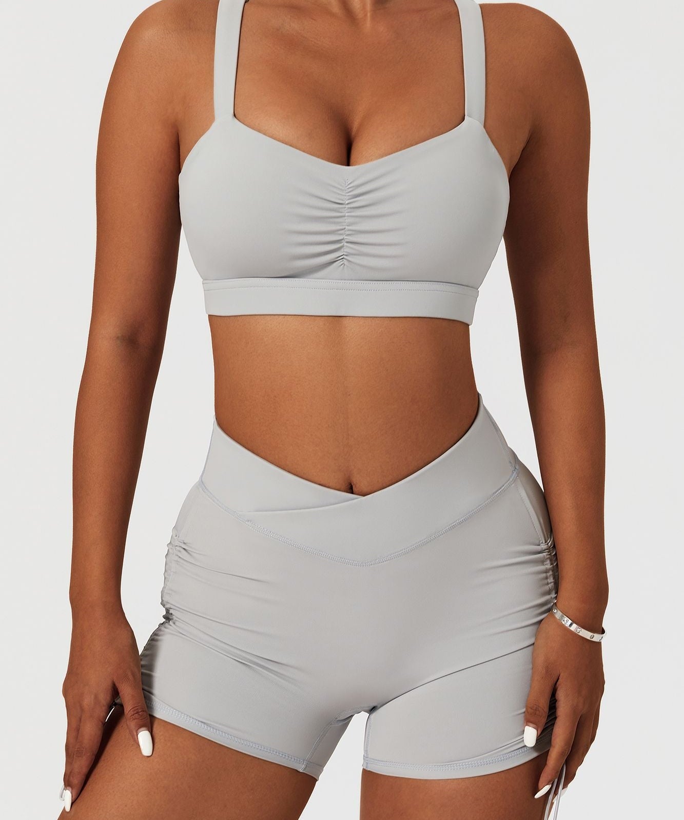 Twisted Multi Strap Sports Bra by bornfocus