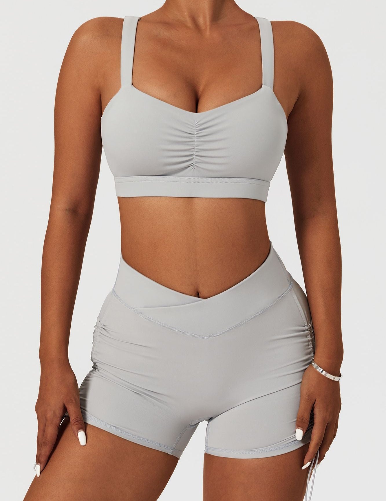 Twisted Multi Strap Sports Bra by bornfocus