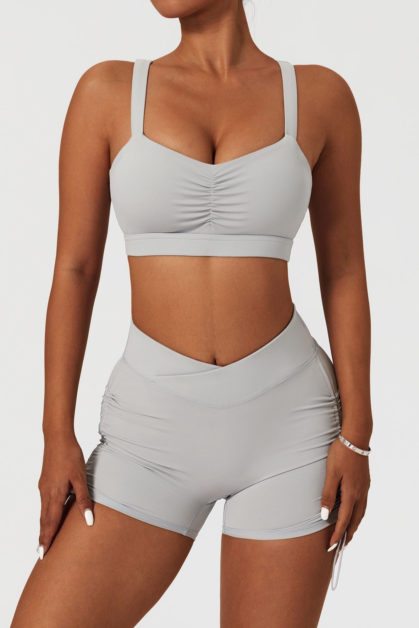 Twisted Multi Strap Sports Bra by bornfocus