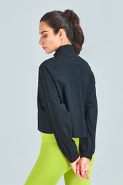 Full-Zip Cropped Track Jacket by bornfocus