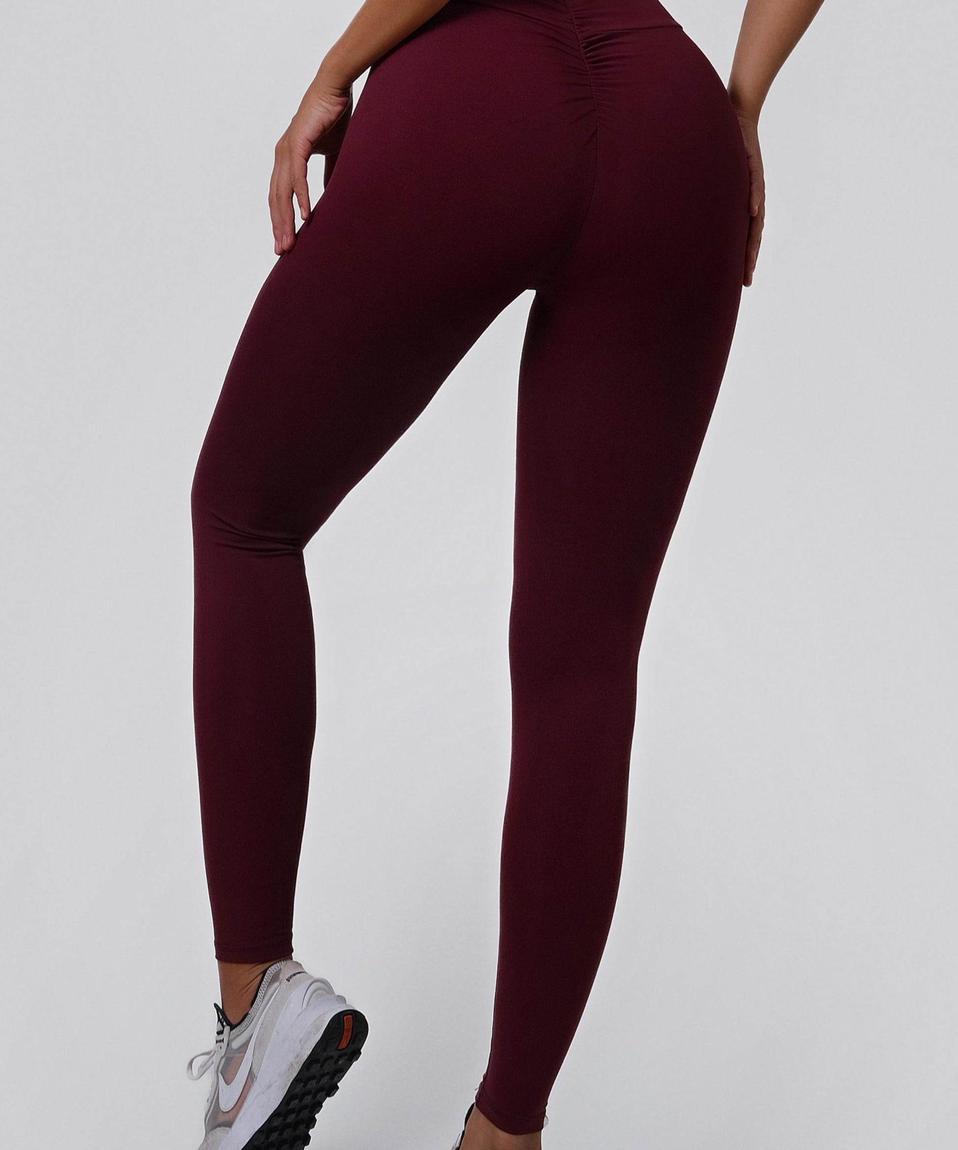 V-Back Scrunch Leggings by bornfocus