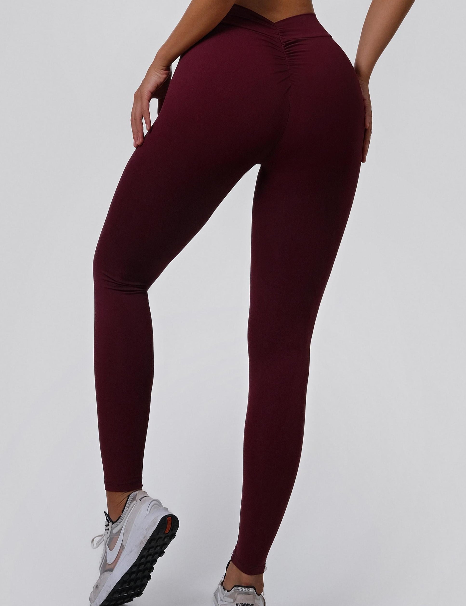 V-Back Scrunch Leggings by bornfocus