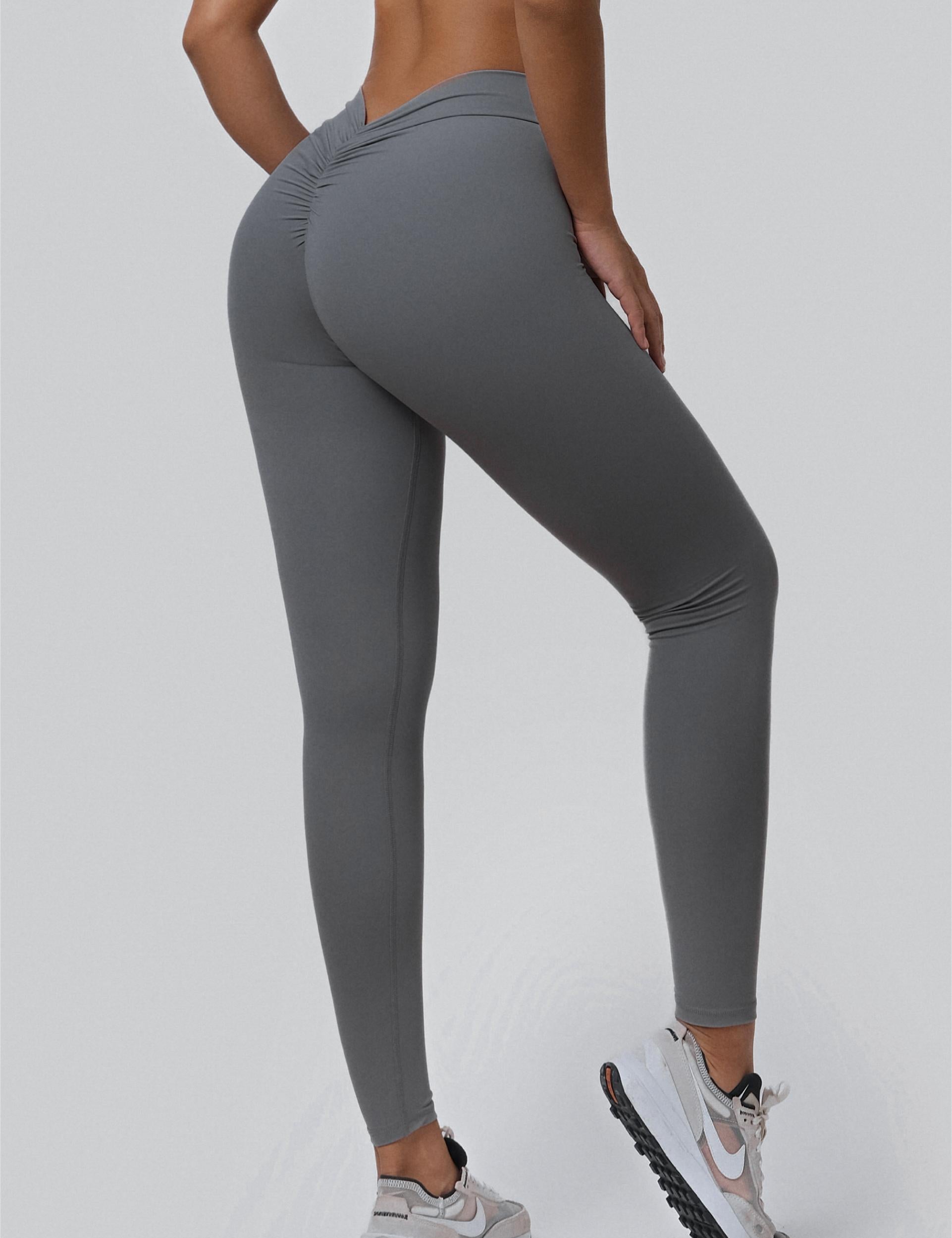 V-Back Scrunch Leggings by bornfocus