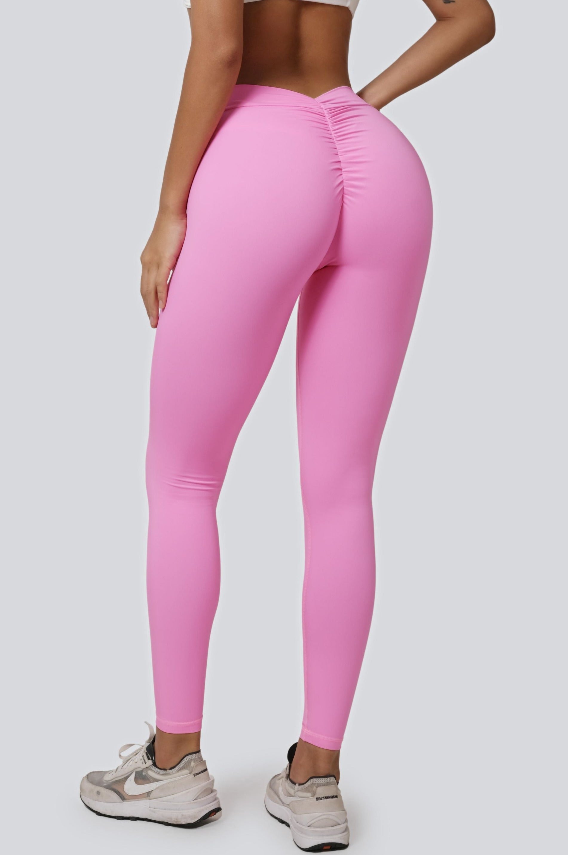 V-Back Scrunch Leggings by bornfocus