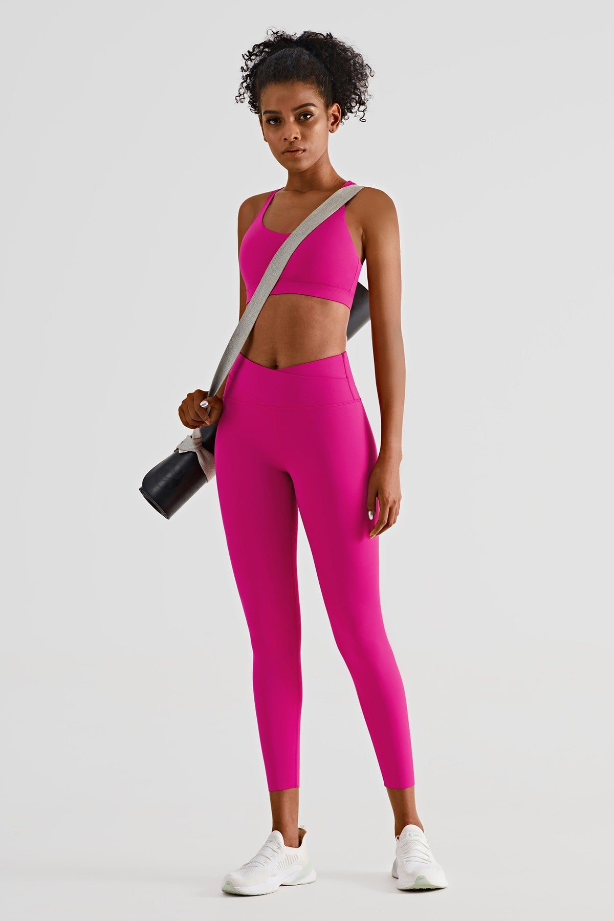 High Waist Crossover Leggings by bornfocus