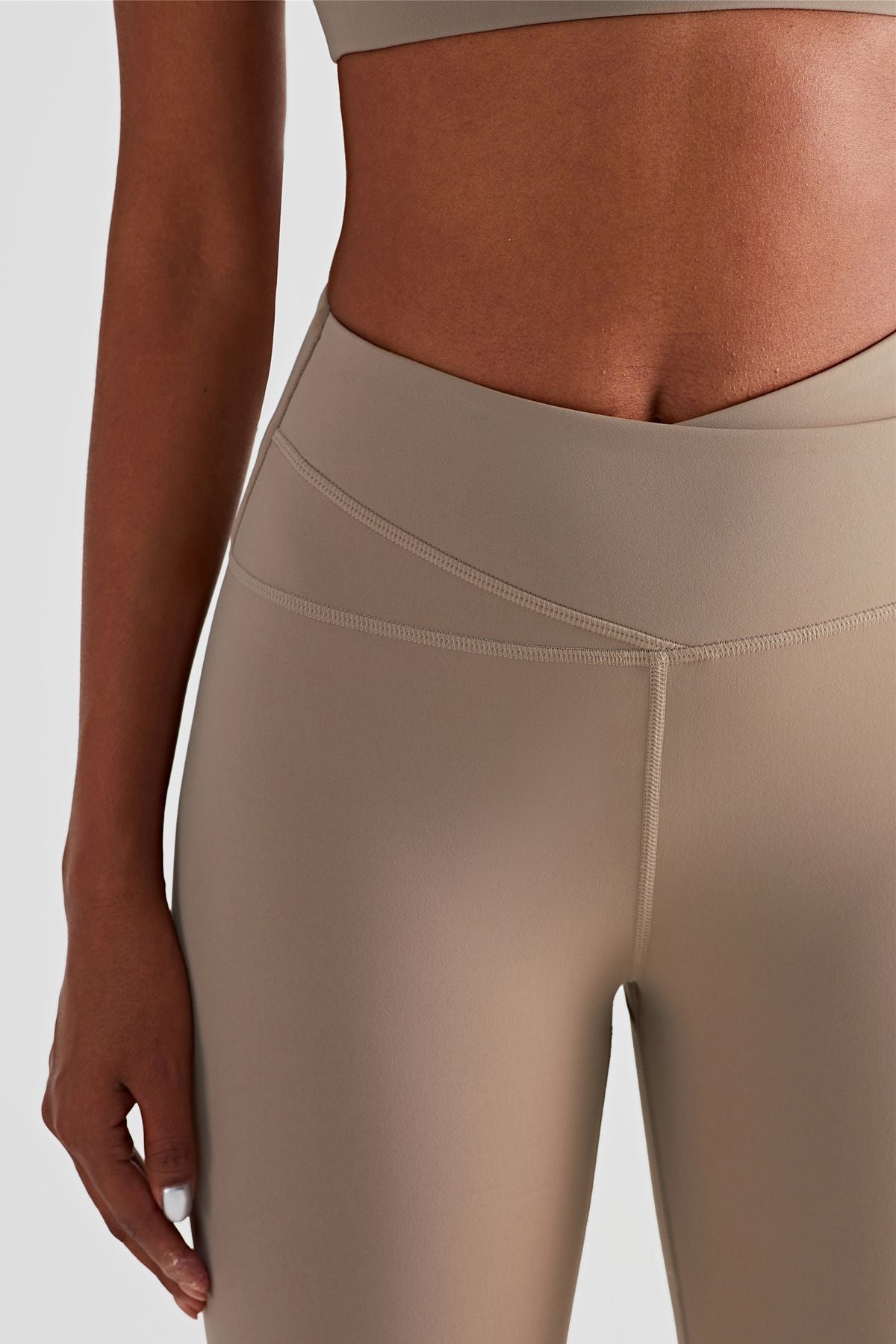 High Waist Crossover Leggings by bornfocus