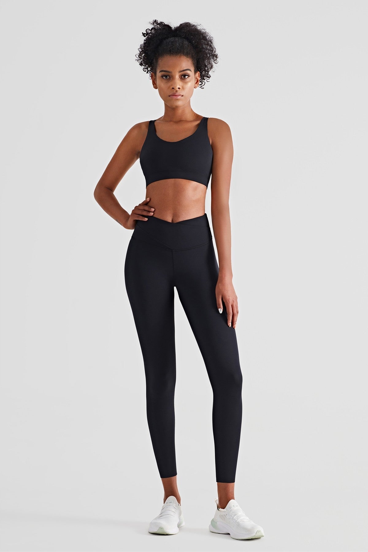 High Waist Crossover Leggings by bornfocus