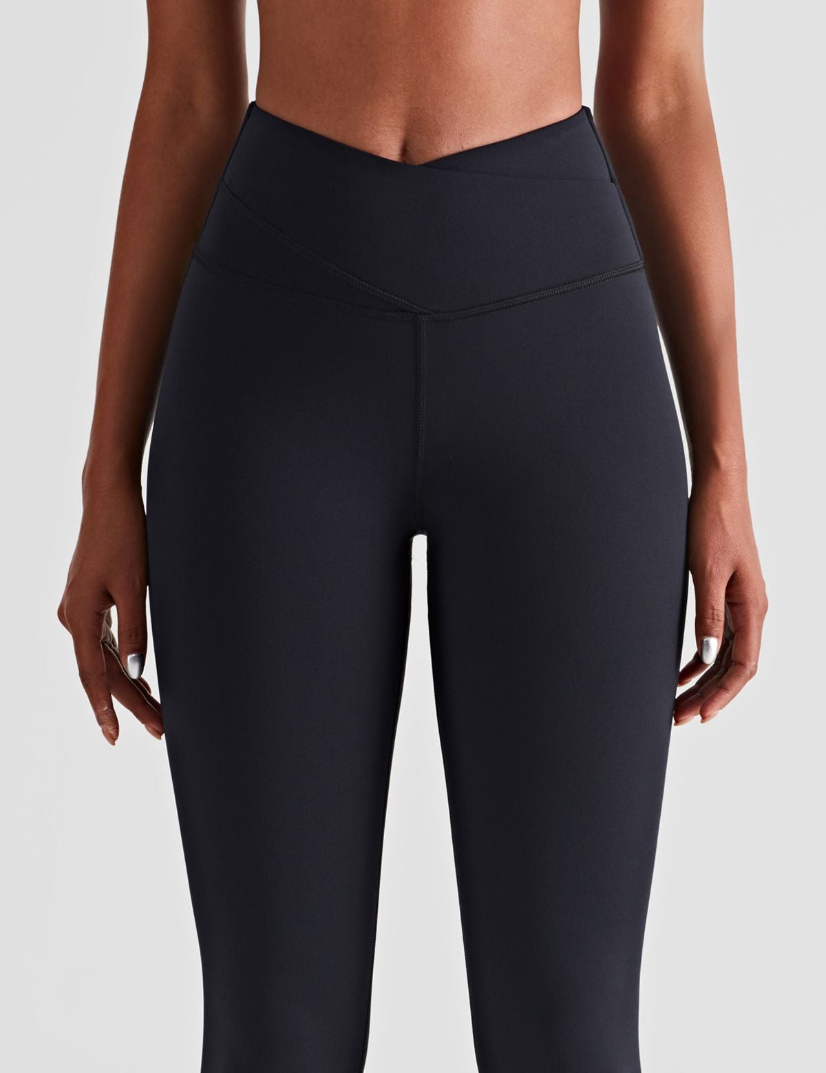 High Waist Crossover Leggings by bornfocus