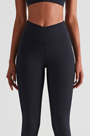 High Waist Crossover Leggings by bornfocus