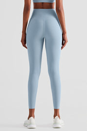 High Waist Crossover Leggings by bornfocus