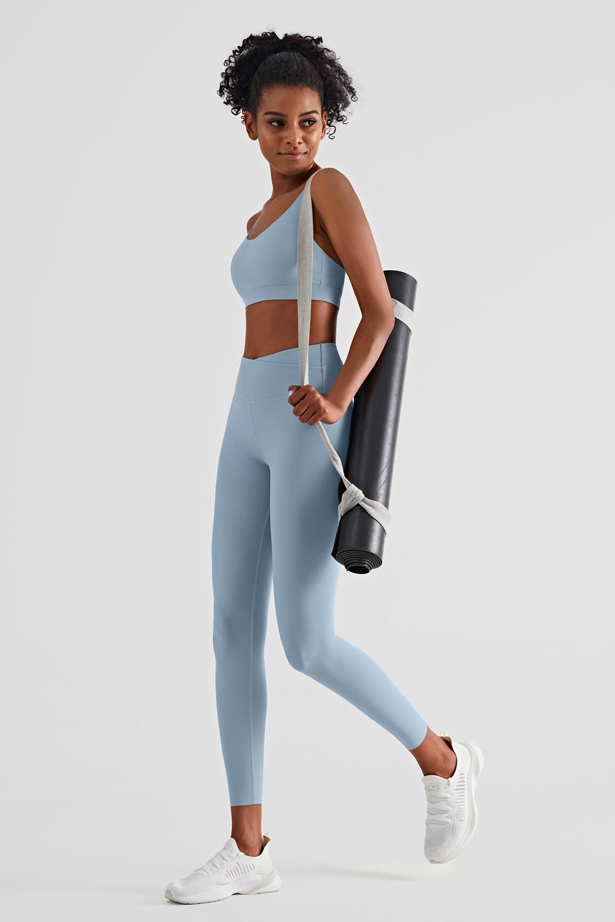 High Waist Crossover Leggings by bornfocus