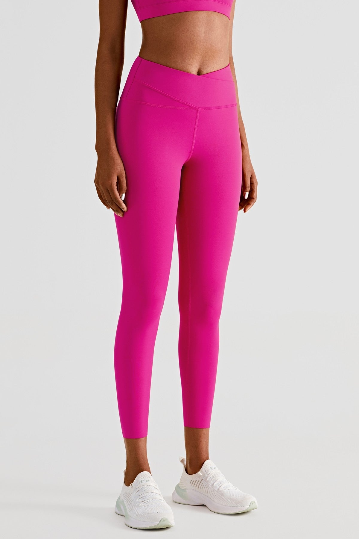 High Waist Crossover Leggings by bornfocus