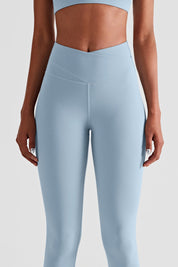 High Waist Crossover Leggings by bornfocus