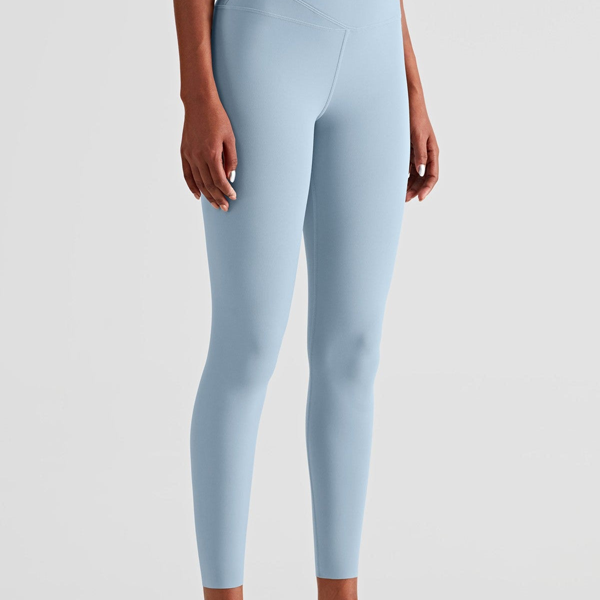 High Waist Crossover Leggings by bornfocus