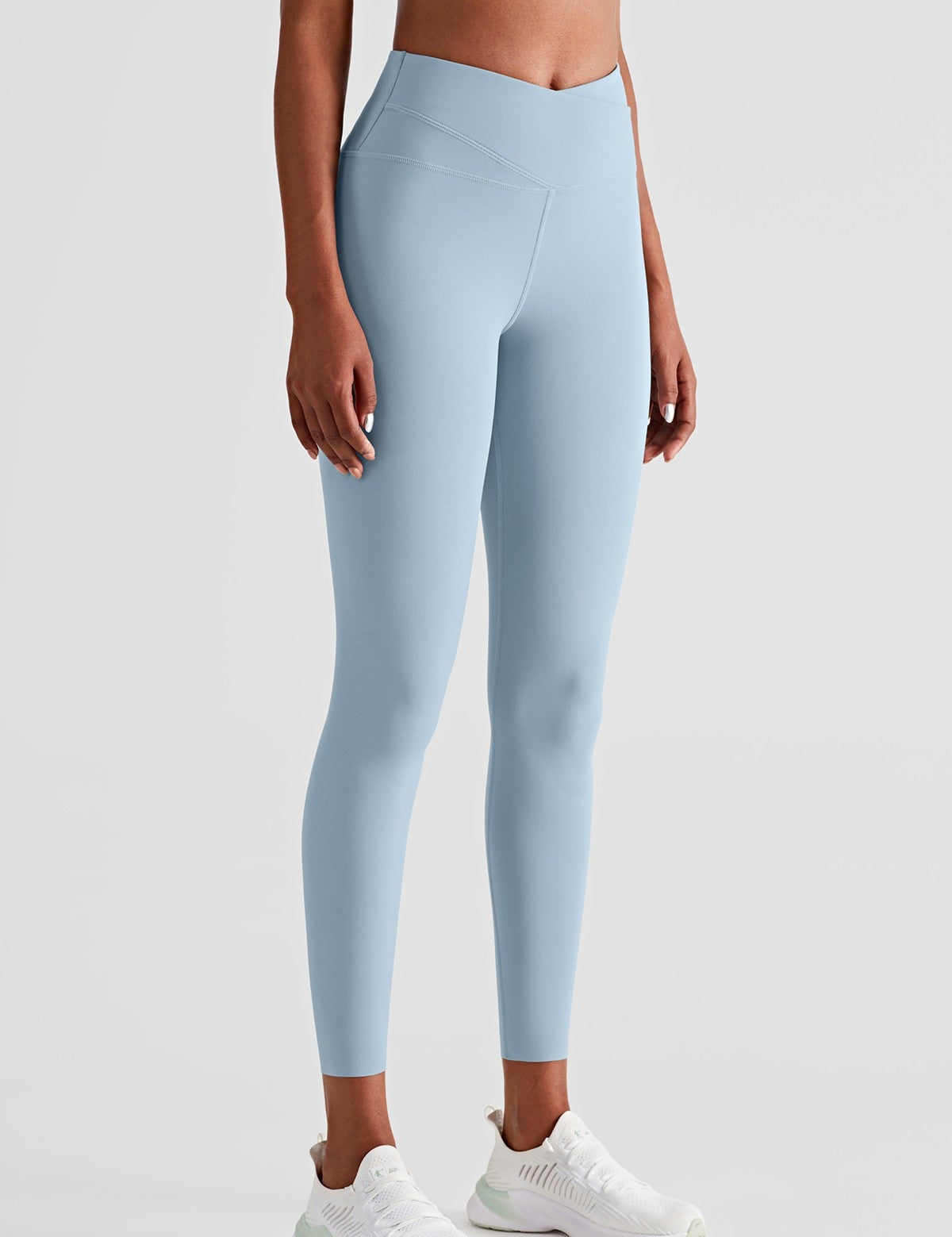 High Waist Crossover Leggings by bornfocus