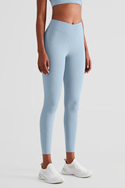 High Waist Crossover Leggings by bornfocus