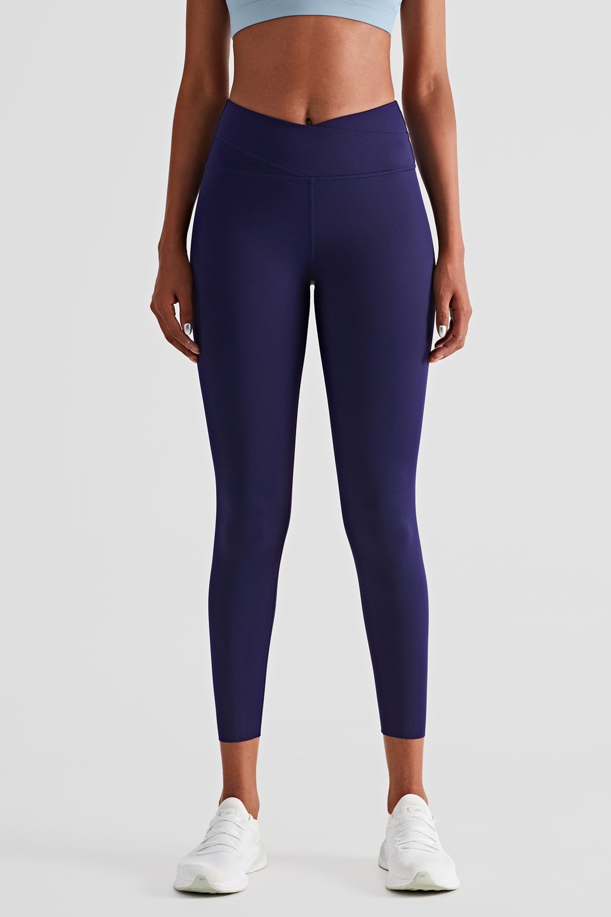 High Waist Crossover Leggings by bornfocus