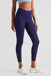 High Waist Crossover Leggings by bornfocus