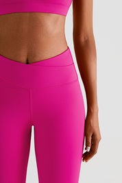 High Waist Crossover Leggings by bornfocus