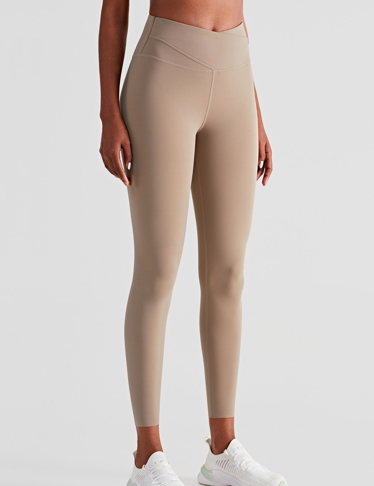 High Waist Crossover Leggings by bornfocus