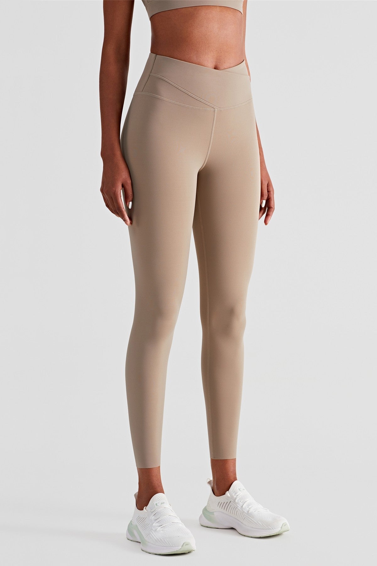 High Waist Crossover Leggings by bornfocus