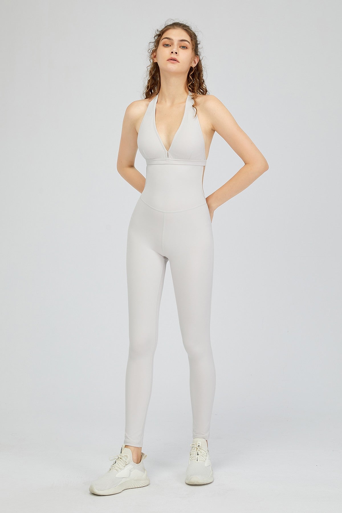 V-Neck Halter Sculpted Onesie by bornfocus