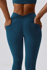 V-Waist Leggings with Pockets by bornfocus