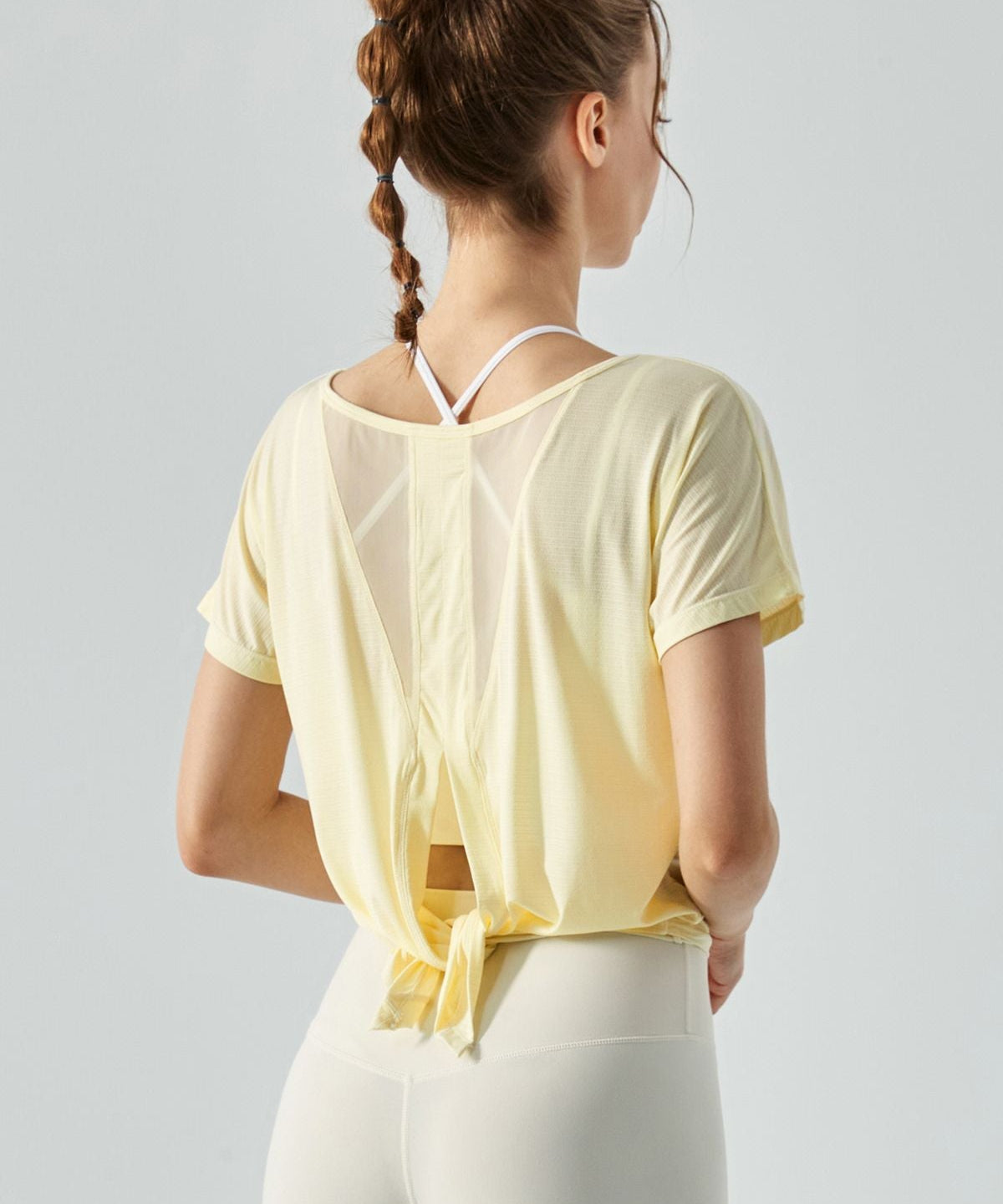 Back Split Short Sleeve Blouse by bornfocus