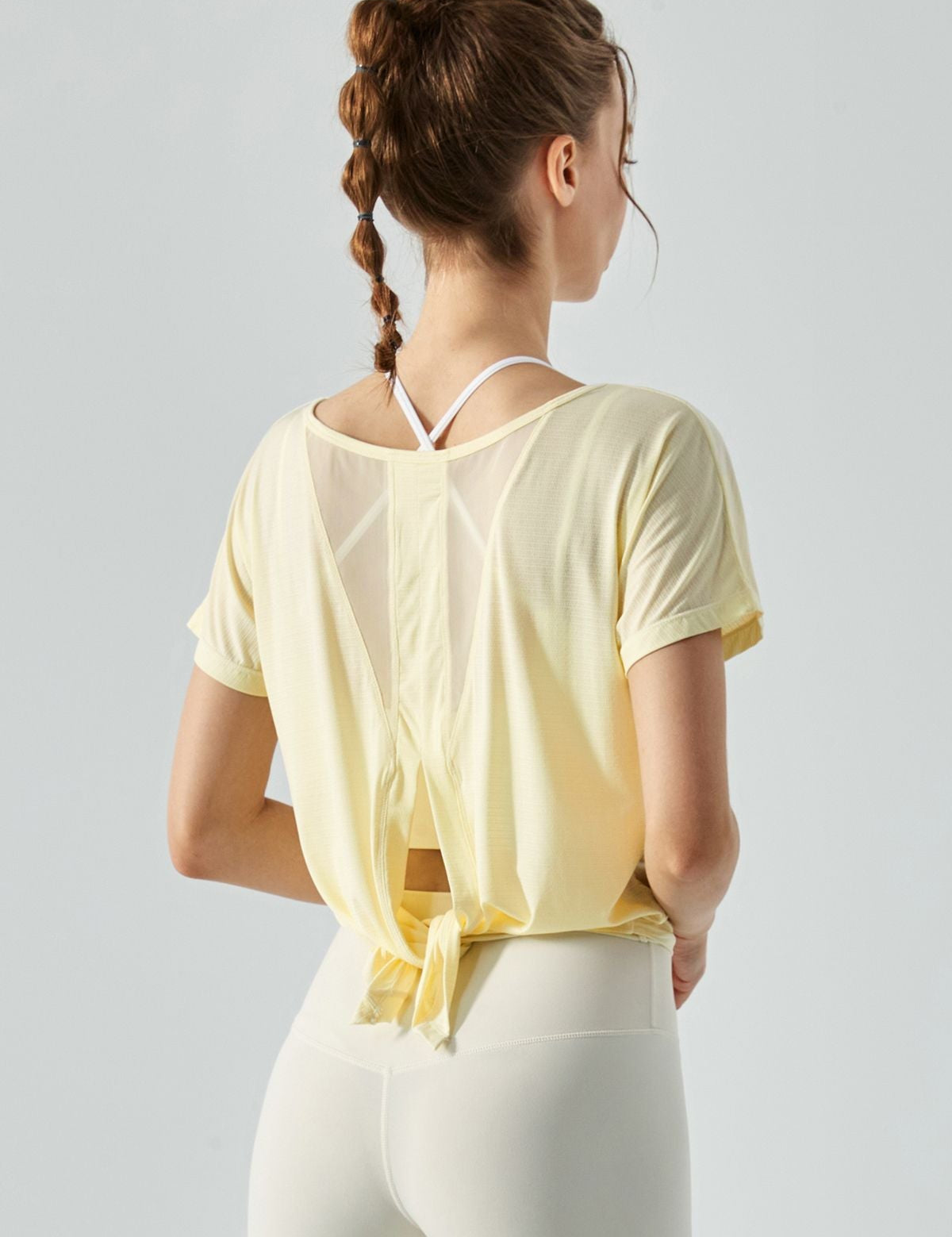 Back Split Short Sleeve Blouse by bornfocus