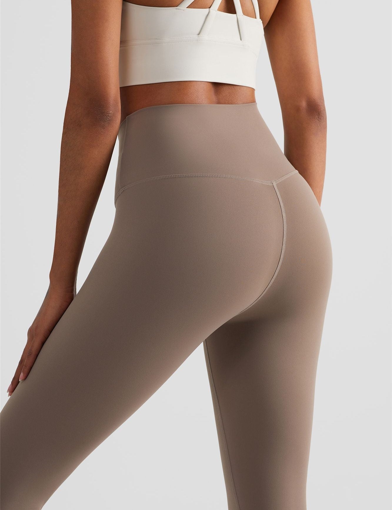 Crossover Waistband Leggings by bornfocus