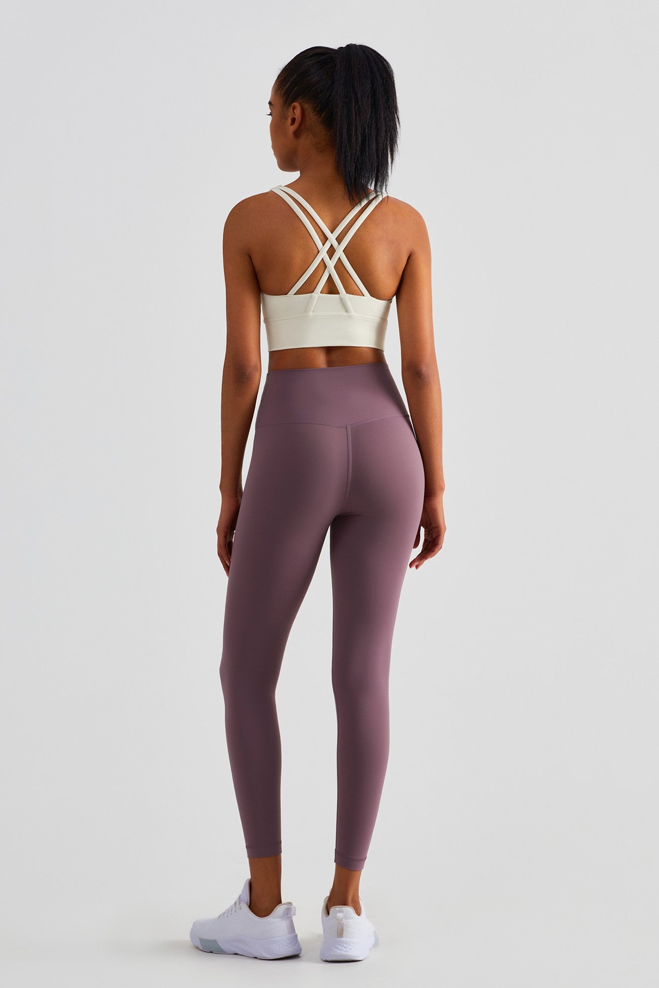 Crossover Waistband Leggings by bornfocus