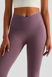 Crossover Waistband Leggings by bornfocus