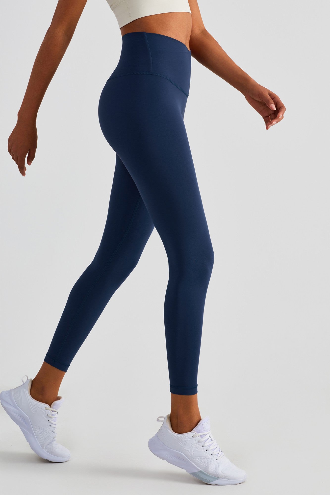 Crossover Waistband Leggings by bornfocus