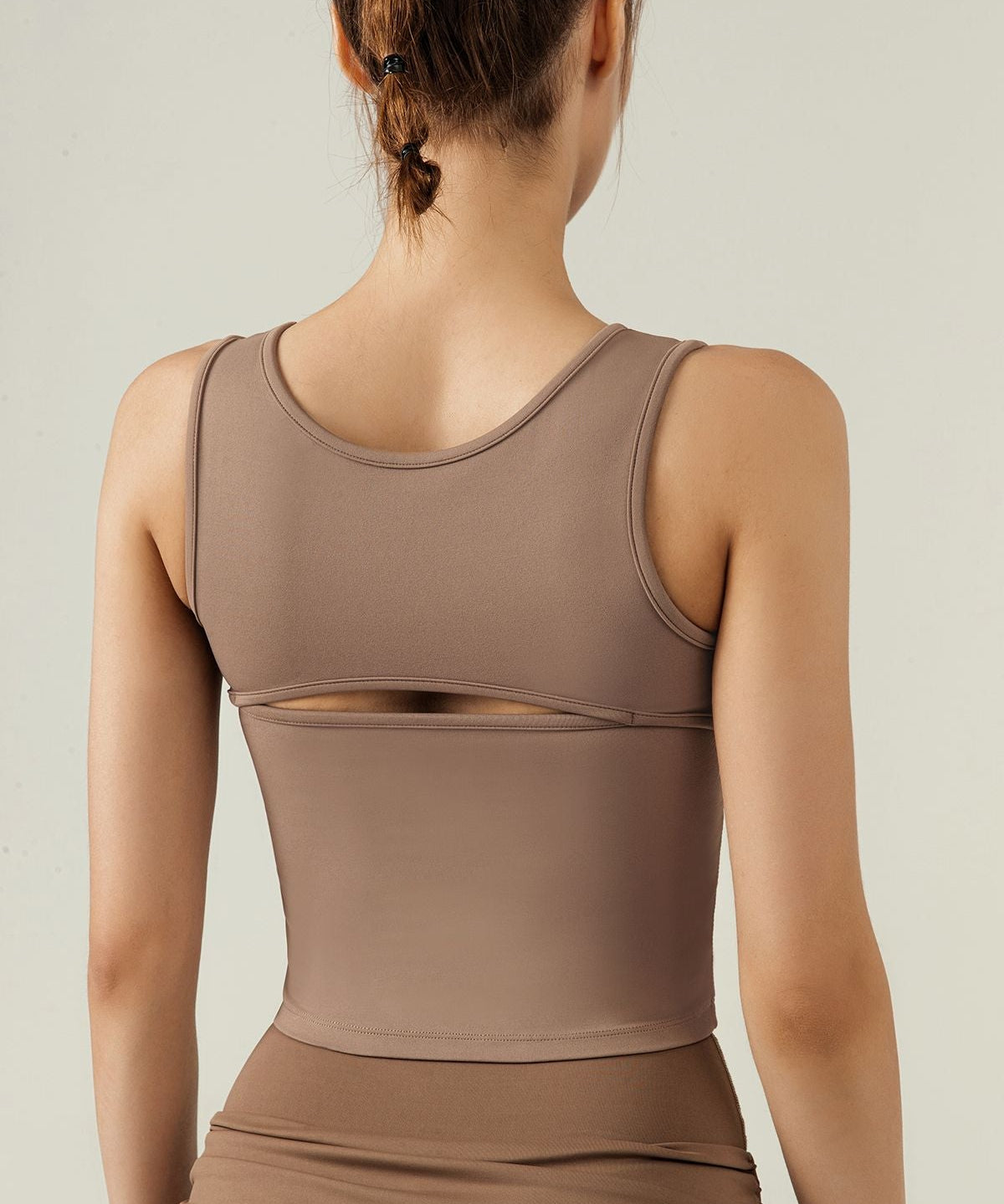 Cutout Tank Tops with Built-In Bra by bornfocus