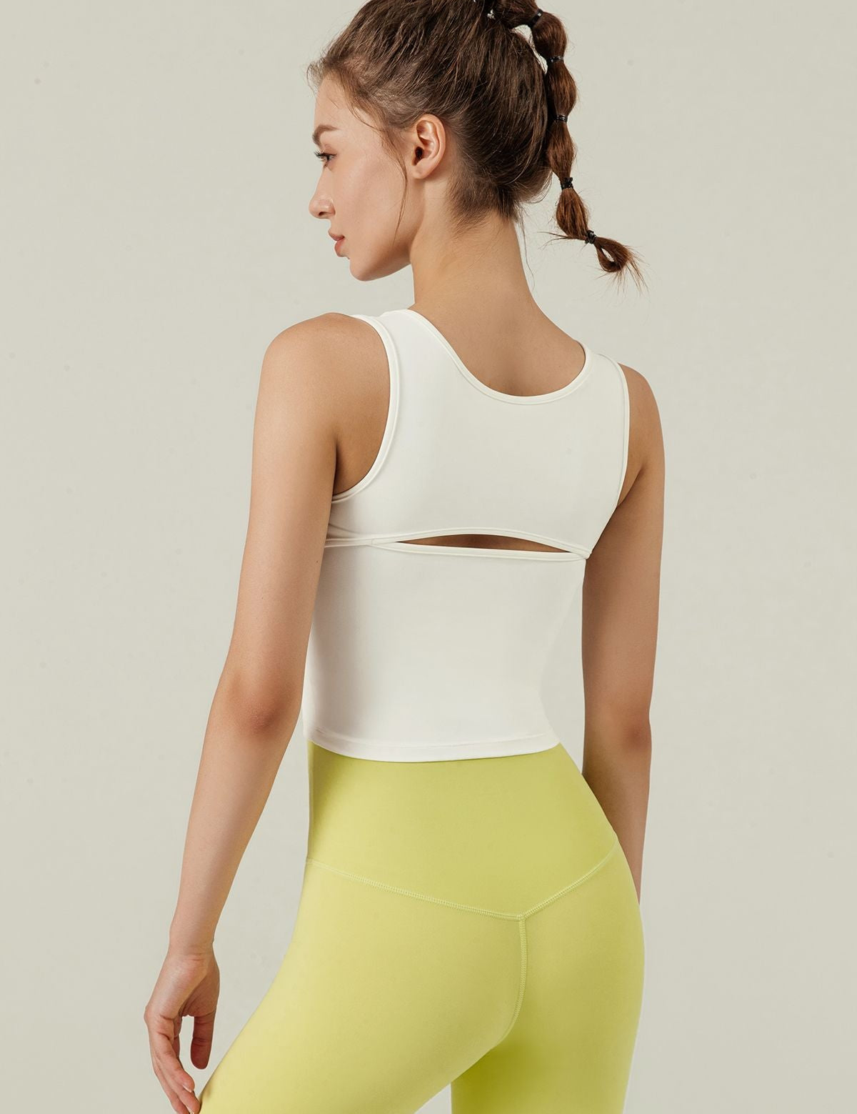 Cutout Tank Tops with Built-In Bra by bornfocus