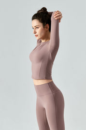 Thermal Long Sleeve Yoga Top by bornfocus